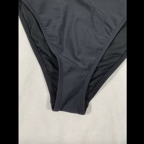 NEW $18 Xhilaration Black High Leg‎ High Waist Bikini Bottoms [ Small ] #3363 - Picture 6 of 11